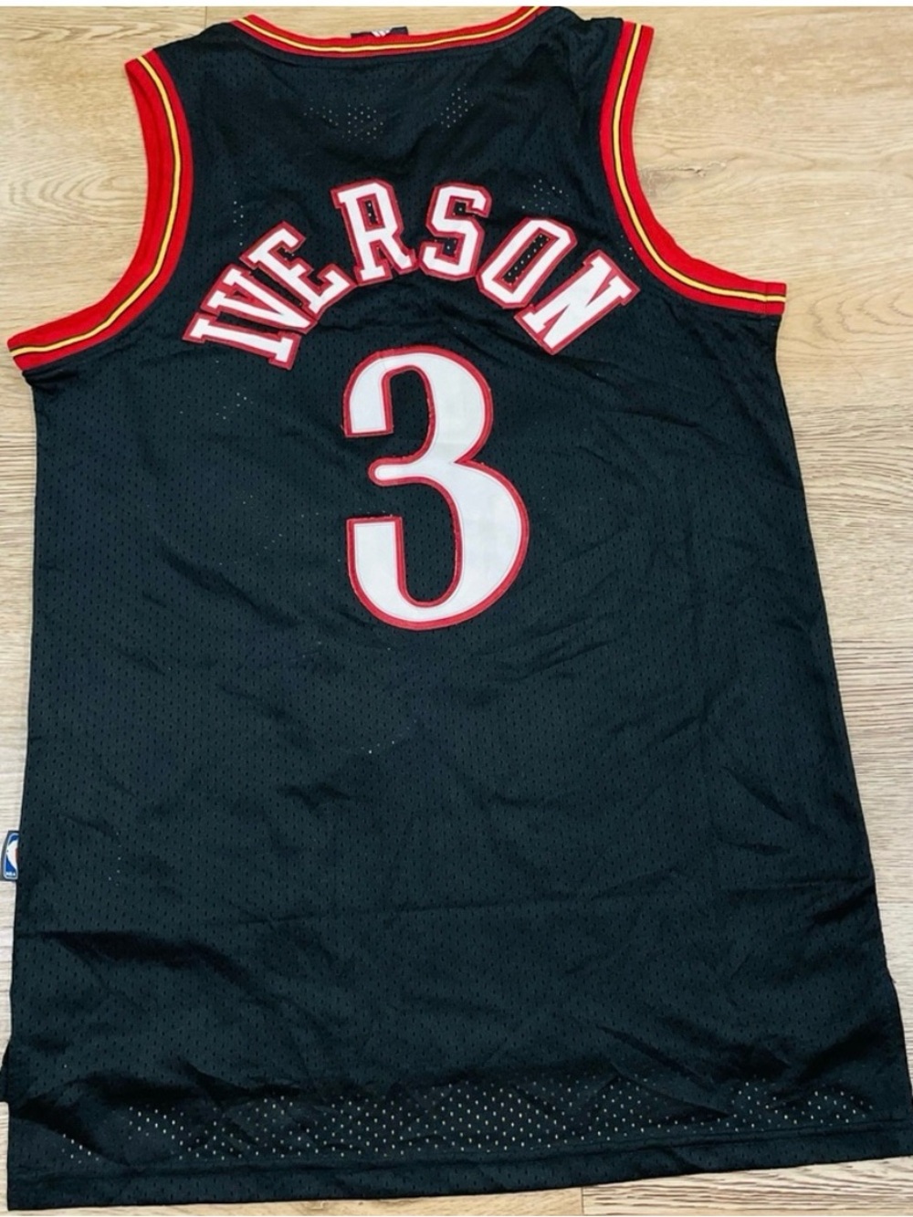 Adidas Philadelphia 76ers Allen Iverson #3 Black Swingman Jersey S